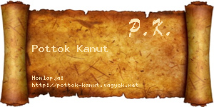 Pottok Kanut névjegykártya